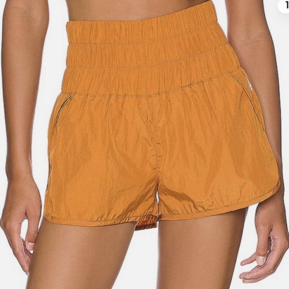 Free People Orange Athletic Shorts